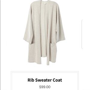 New DONNI Ribbed Sweater Coat - Plus Size